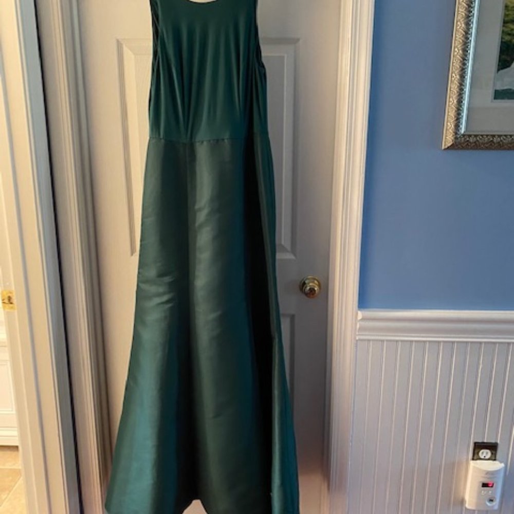 Hunter Green Full Length Formal Dress